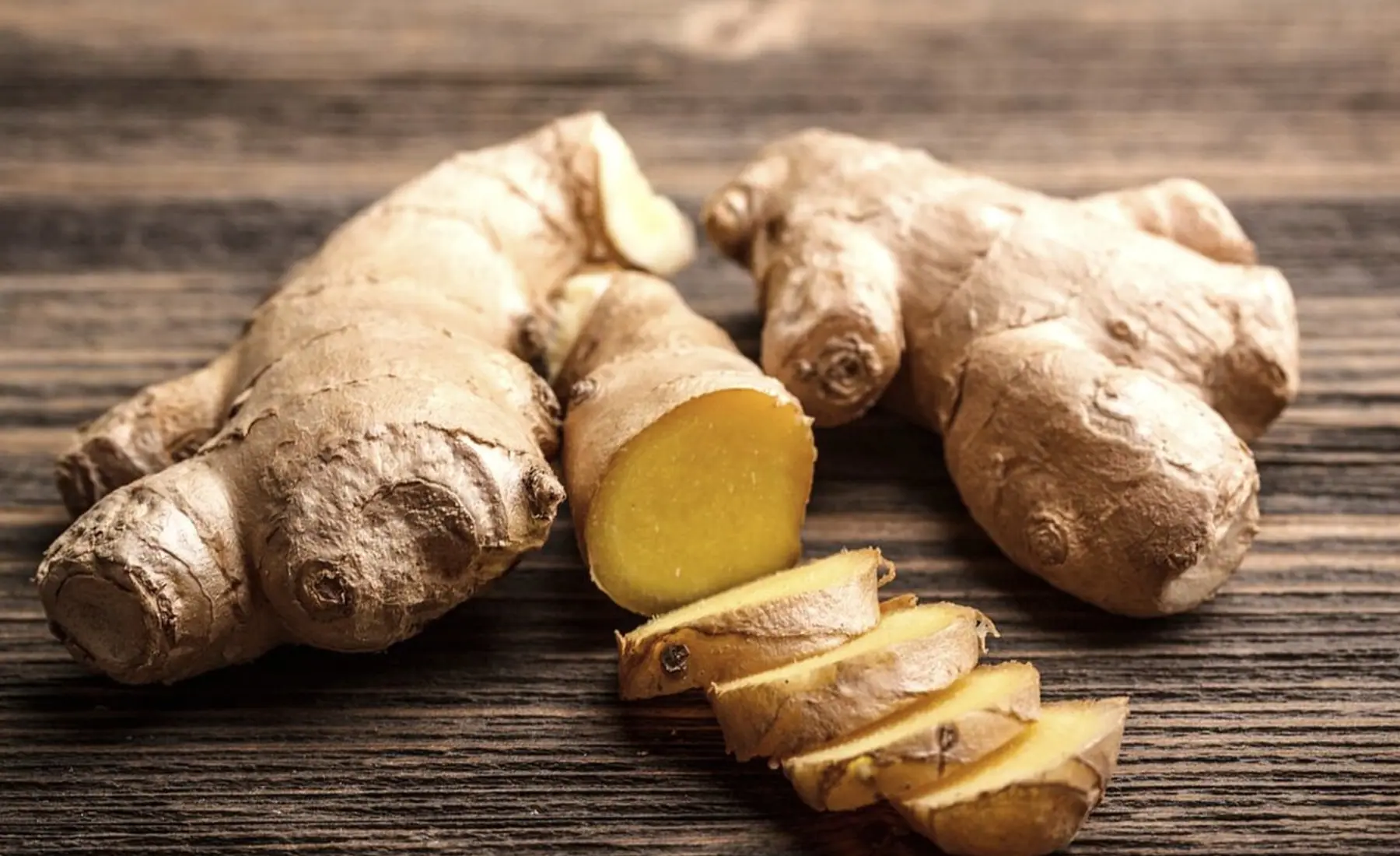 Ginger, fresh ginger and food